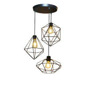 Đèn thả kim cương 3 bóng đế Tròn TCF35T3-DeTron