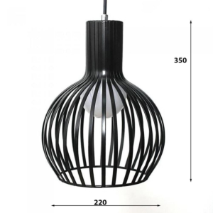 Đèn thả Decor khung sắt nghệ thuật đường kính 22cm TCF50T220