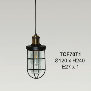 Đèn thả kim loại 1 bóng TCF70T1