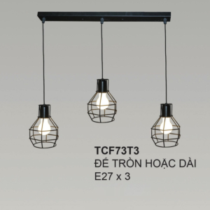 Đèn thả kim loại 3 bóng TCF73T3