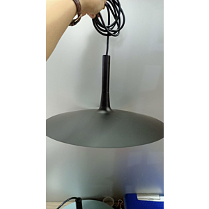 Đèn thả trần đĩa bay đường kính 25cm màu Đen TCF84-T250-Den