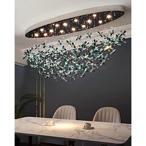 Đèn mâm ốp trần pha lê dài 1.4m THD025L1400