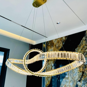 Đèn thả pha lê Led xoắn dài 1.05m THD077