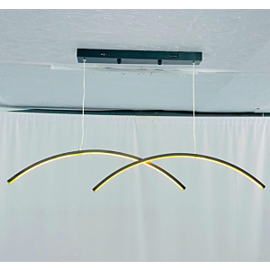 Đèn thả Led 2 thanh cong THD142