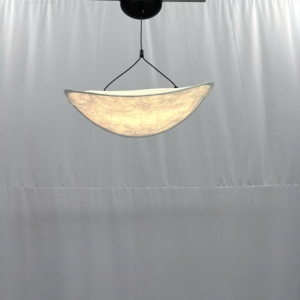 Đèn thả nghệ thuật da PU đường kính 40cm THD27T400