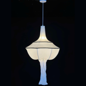 Đèn vải thả trang trí trần nhà đường kính 50cm THD54