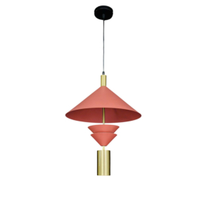 Đèn thả nón màu đỏ đậm THD62