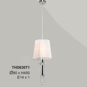 Đèn thả 1 bóng chóa vải THD630T1