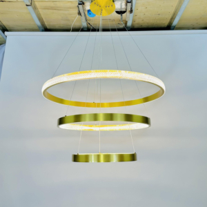 Đèn thả 3 vòng tròn Led 3 chế độ đường kính 80cm THD7041T3