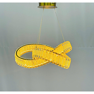 Đèn thả pha lê Led xoắn đường kính 60cm THD7058T600