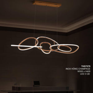 Đèn thả Led màu đồng hồng cao cấp THD7079T2200