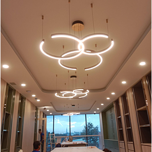 Đèn thả Led hiện đại 3 vòng tròn hở THD7258T3