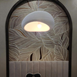 Đèn Thả Trần Nghệ Thuật Dáng Vỏ Sò Độc Đáo đường kính 50cm THD85T500