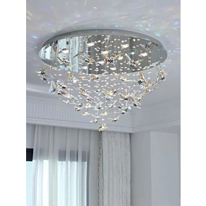 Đèn ốp trần Pha lê bướm đường kính 80cm TPL127T800