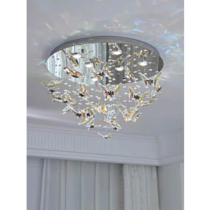 Đèn ốp trần Pha lê bướm đường kính 60cm TPL127T600