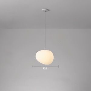 Đèn thả đá cuội đường kính 32cm TT46T320