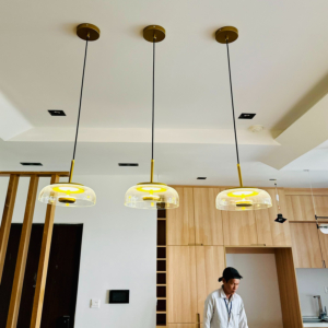 Đèn thả hiện đại chao thủy tinh trong suốt TT50/TRONG