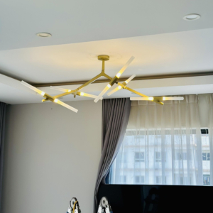 Đèn thả nhánh 10 bóng màu Vàng TTK12N10-Vang