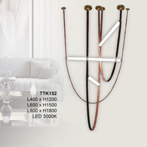 Đèn thả nghệ thuật dây da TTK152