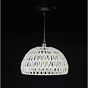 Đèn thả Decor đan dây màu Trắng TTK201