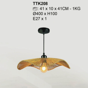 Đèn thả Decor đan dây hình lá sen TTK208