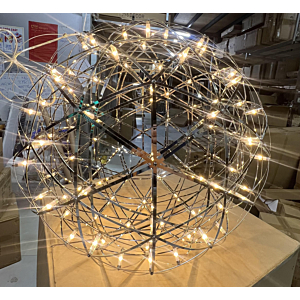 Đèn thả cầu Inox bạc 92 bóng đường kính 50cm TTK59-T500