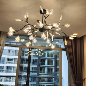 Đèn Hera Decor màu đen 45 bóng TTK9051-Den