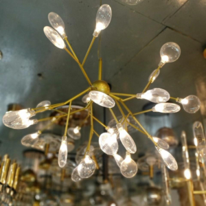 Đèn Hera Decor thân màu Vàng 36 bóng chao màu Trong TTKHERA-36-Vang-ChaoTrong