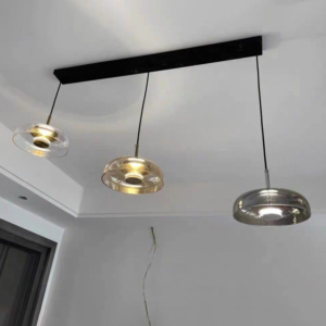 Đèn thả hiện đại chao thủy tinh màu khói TT50/KHOI