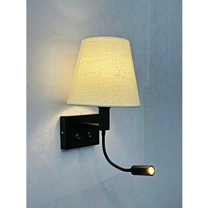 Đèn Tường Đôi Chóa Vải Đen Sang Trọng VDN553T2