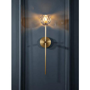 Đèn tường pha lê cao cấp thân đồng VK105-ThanDong