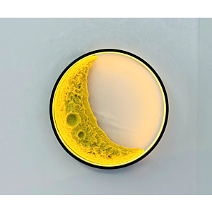 Đèn ốp trần | Treo tường mặt trăng khuyết in nổi 60cm VK128T600