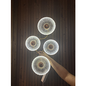 Đèn Tường Nghệ Thuật 4 Bóng Thủy Tinh Cao Cấp VK131T4