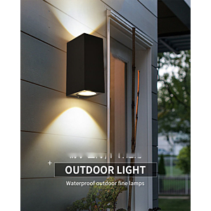 Đèn Tường Hiện Đại 2 Đầu Chống Thấm Nước IP65 VNT2253