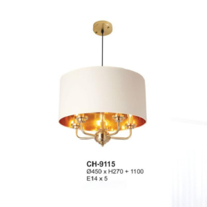 Đèn thả phong cách châu âu chao vải CH-9115