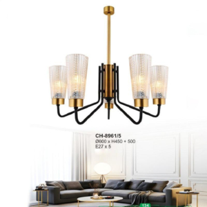 Đèn chùm phong cách châu âu 5 tay CH-8961/5