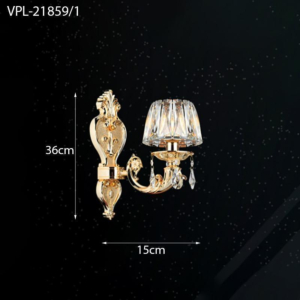 Đèn tường pha lê đơn VPL-21859/1
