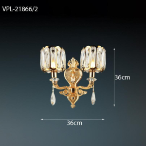 Đèn tường pha lê đôi VPL-21866/2