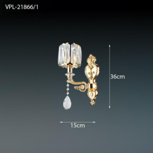 Đèn tường pha lê đơn VPL-21866/1
