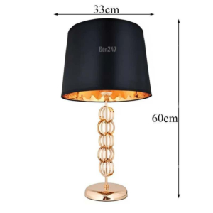 Đèn bàn chóa vải màu đen DB-3239