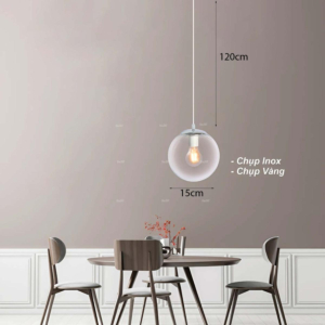 Đèn bóng cầu trong suốt DT-2265/150