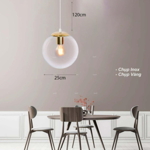 Đèn bóng cầu trong suốt DT-2265/250