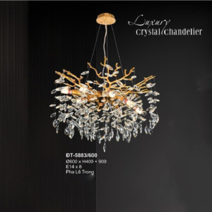 Đèn thả lá pha lê TPL-5883/600