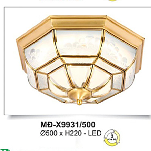 Đèn mâm ốp trần đồng nguyên chất MD-X9931/500