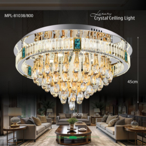 Đèn mâm pha lê xà cừ MPL-81038/800