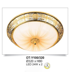 Đèn ốp trần tròn ban công OT-Y106/320