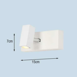 Đèn vuông 1 bóng màu trắng soi tranh ST-7951-1WH