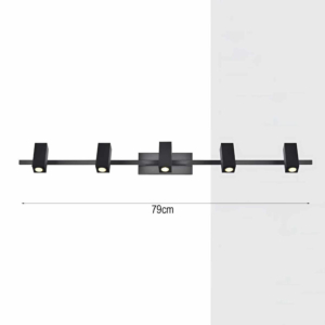 Đèn led vuông soi tranh 5 bóng ST-7951-5BK