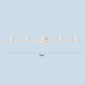 Đèn vuông 5 bóng màu trắng soi tranh ST-7951-5WH