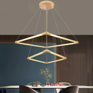 Đèn vuông 2 tầng thả phòng khách TL-2235/2